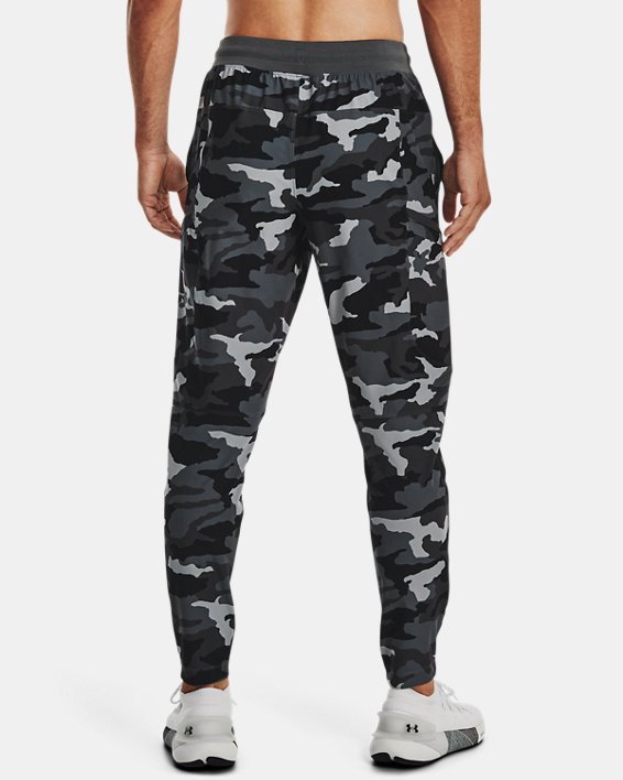 Men's UA Elite Cargo Printed Pants, Black, pdpMainDesktop image number 1